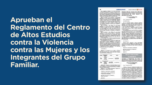 Centro de Altos Estudios contra la Violencia contra las Mujeres y los Integrantes del Grupo Familiar