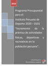 Vista preliminar de documento Programa Presupuestal 2020