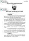 Vista preliminar de documento Resolución Jefatural N° 0105-2022-INIA