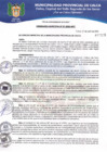Vista preliminar de documento Ordenanza Municipal N° 0007-2020-MPC
