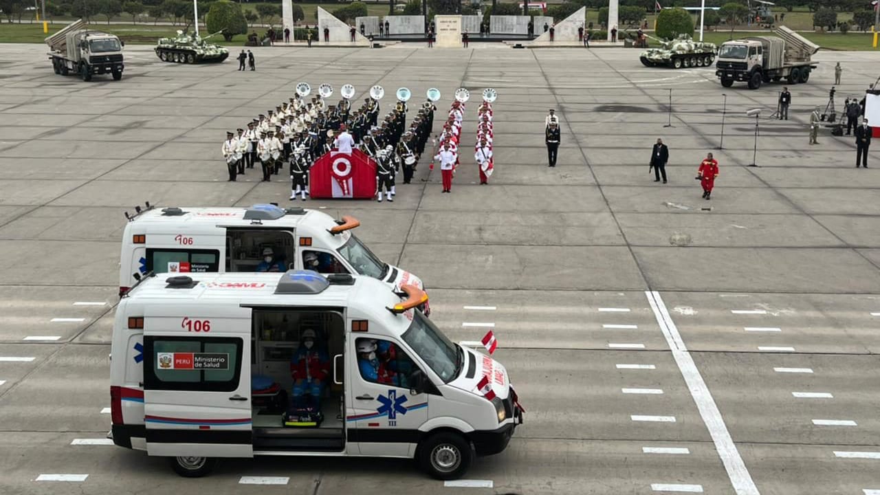 SAMU participó por décima vez en la Gran Parada y Desfile Cívico Militar