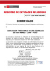 Vista preliminar de documento 125  ASOC.MINISTERIO DE LAS ASAMBLEAS DE DIOS DE ABREU E LIMA - PERU-CERTIFICADO-RENOVACION.pdf