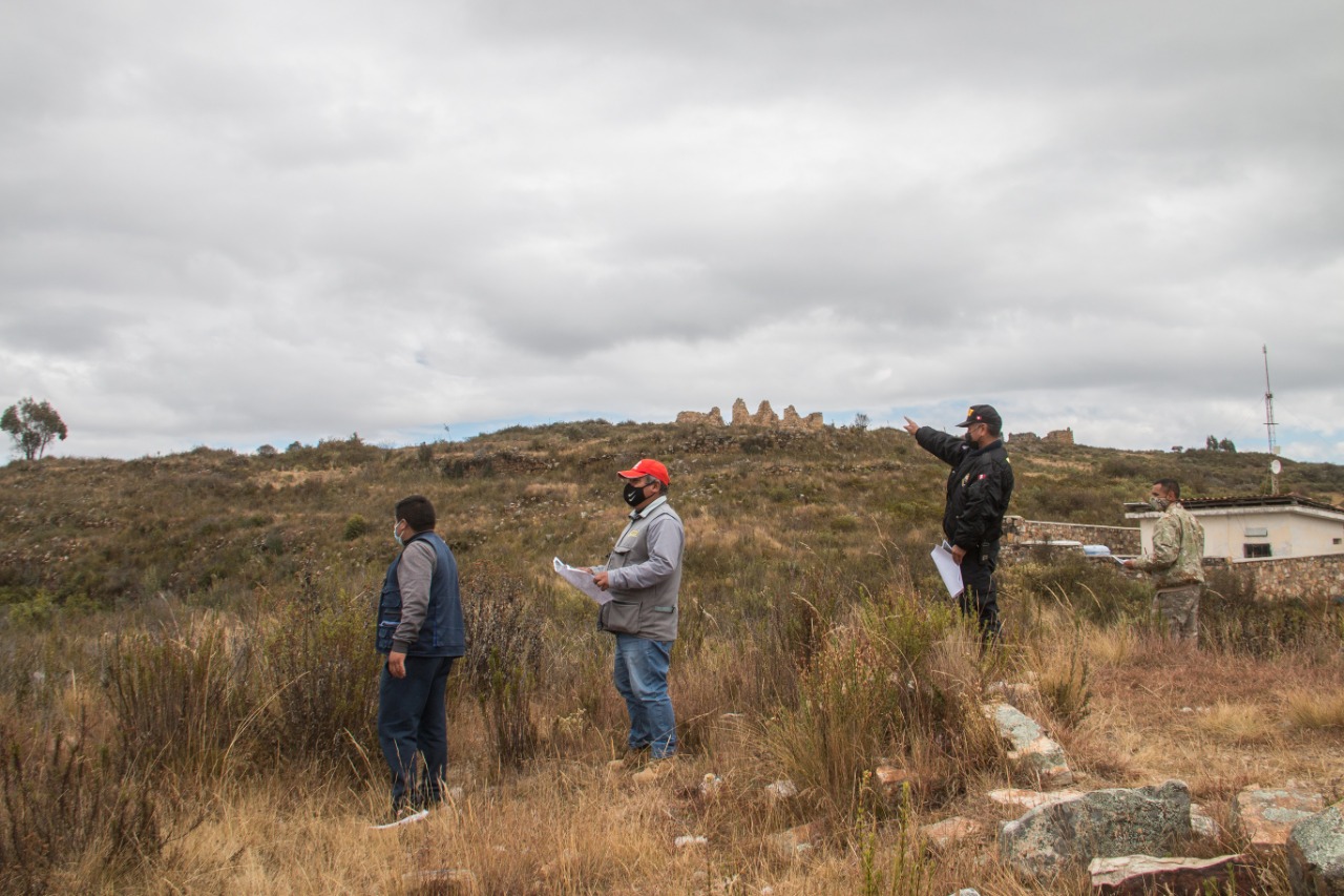 Instituciones visitan el Monumento Arqueológico de Marcahuamachuco para identificar áreas propensas a incendios