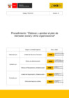 Vista preliminar de documento 5. Elaborar y aprobar el plan de bienestar social y clima organizacional - Código PS2.05.01 - versión 1 