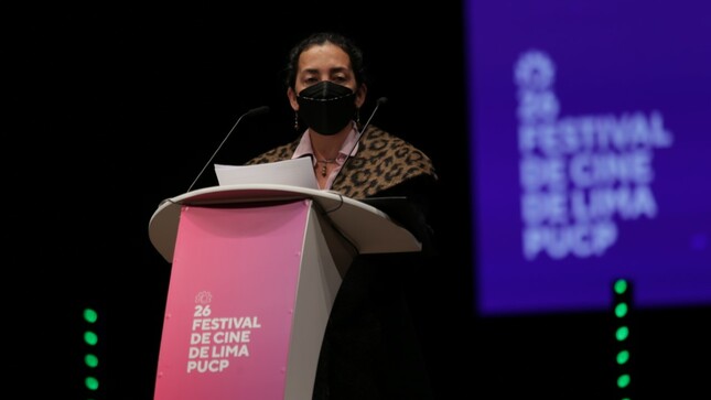 Viceministra de Patrimonio Cultural e Industrias Culturales inaugura la edición 26 del Festival de Cine de Lima PUCP