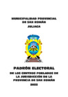 Vista preliminar de documento Padrón Electoral de los Centros Poblados de la Jurisdicción de la MPSR-J