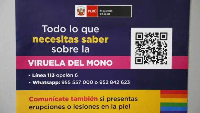 Minsa promueve cartilla informativa sobre prevención de viruela del mono para poblaciones vulnerables