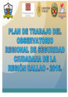 Vista preliminar de documento Plan de trabajo del Observatorio Regional de Seguridad Ciudadana de la Región Callao - 2016.