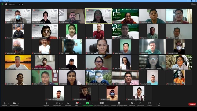22 profesionales relacionados al sector forestal culminaron con éxito un curso impartido por el OSINFOR