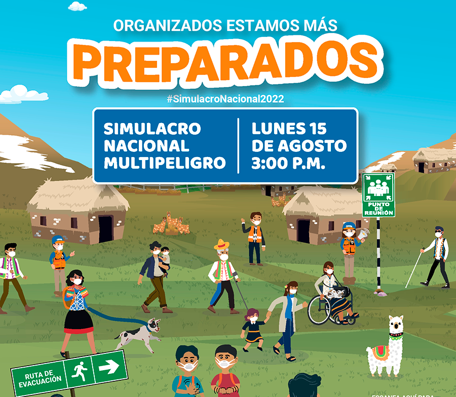 Participa del Segundo Simulacro Nacional Multipeligro 2022