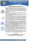 Vista preliminar de documento ORDENANZA MUNICIPAL N° 008-2021-MPC