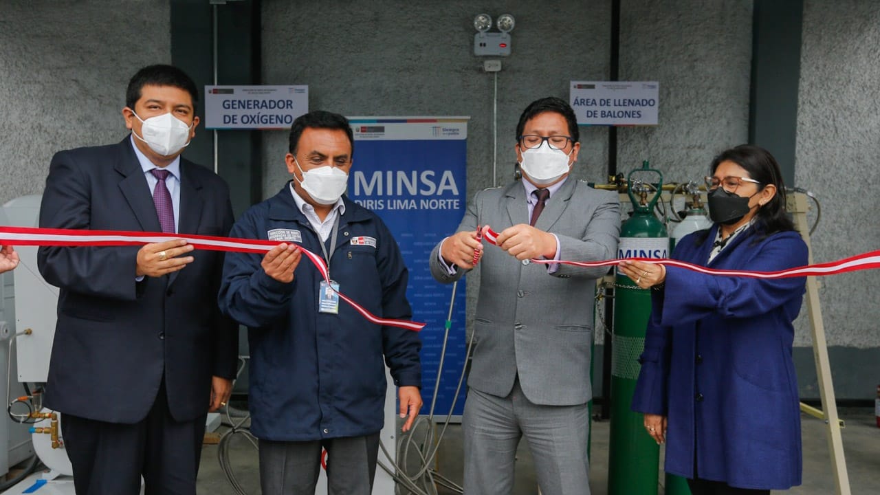 Fortalecen primer nivel de atención en Lima Norte con inauguración de nueva planta de oxígeno medicinal