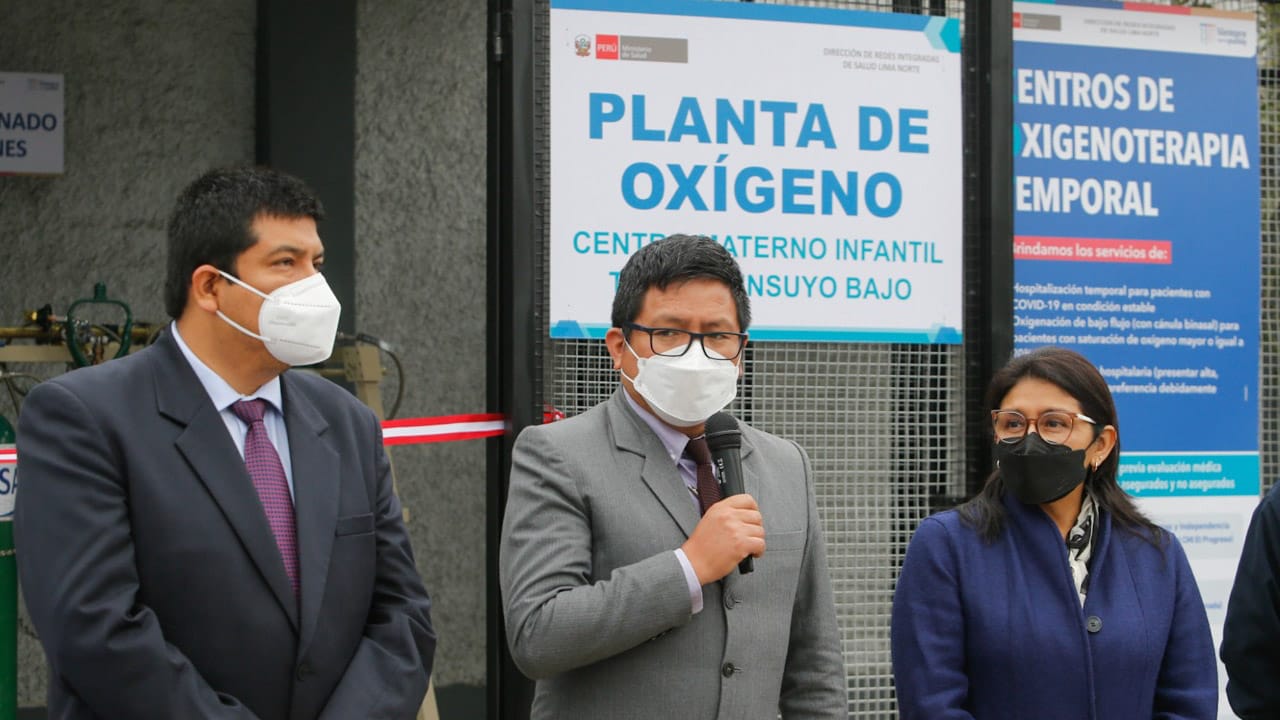 Fortalecen primer nivel de atención en Lima Norte con inauguración de nueva planta de oxígeno medicinal