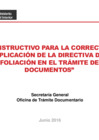 Vista preliminar de documento Instructivo De Foliación - Dirección General De Seguridad Ciudadana