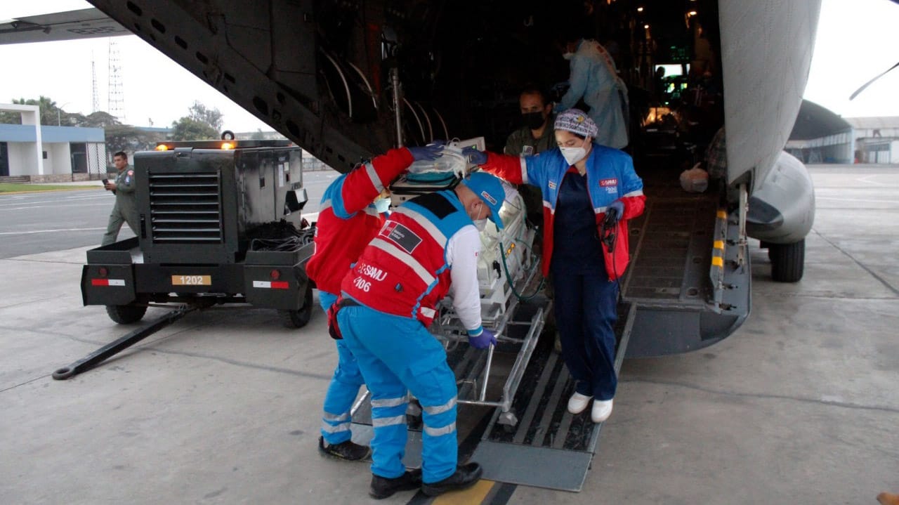 SAMU logra salvar la vida de tres menores a través de vuelo aeromédico
