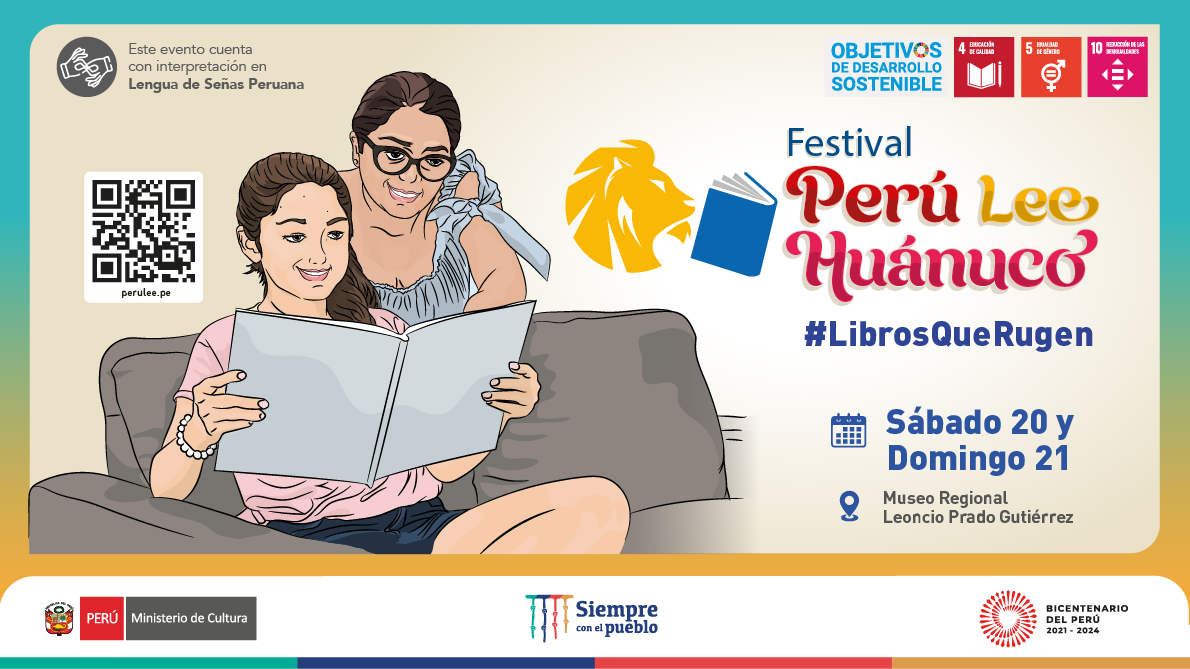 Ministerio de Cultura presenta el Festival Perú Lee Huánuco