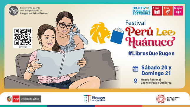 Ministerio de Cultura presenta el Festival Perú Lee Huánuco