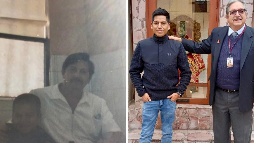 Instituto Nacional de Ciencias Neurológicas salvó a niño con cráneo roto y paciente regresa agradecido después de 18 años