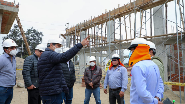 Imagen de supervisión de obras en el CITEagroindustrial Chavimochic