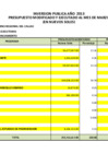 Vista preliminar de documento Inversión pública año 2013 - Presupuesto inicial