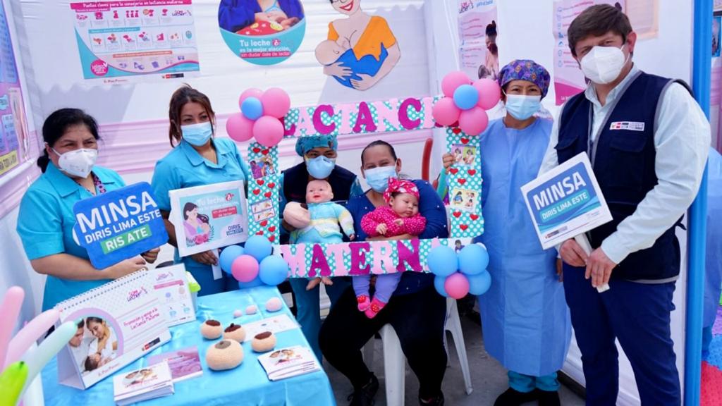 Diris Lima Este incentiva la lactancia materna en mamás primerizas