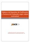Vista preliminar de documento Tableros de Requisitos de Calificación y Factores de Evaluación - Versión N°2 (Aprobado con Resolución N° 051-2019-OSCE/PRE)