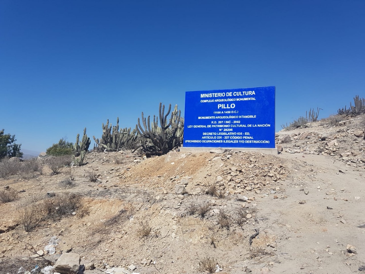Ministerio de Cultura y Sociedad Minera Cerro Verde unen esfuerzos para la protección del Complejo Arqueológico de Pillo en Arequipa