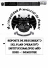 Vista preliminar de documento Reporte de Seguimiento del Plan Operativo Institucional (POI) año 2022 - I Semestre.