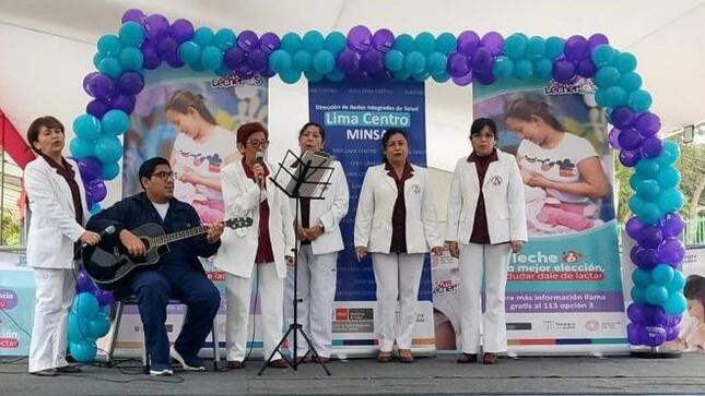 Comité Institucional de lactancia materna del Hospital Santa Rosa ganó segundo puesto en concurso de canto