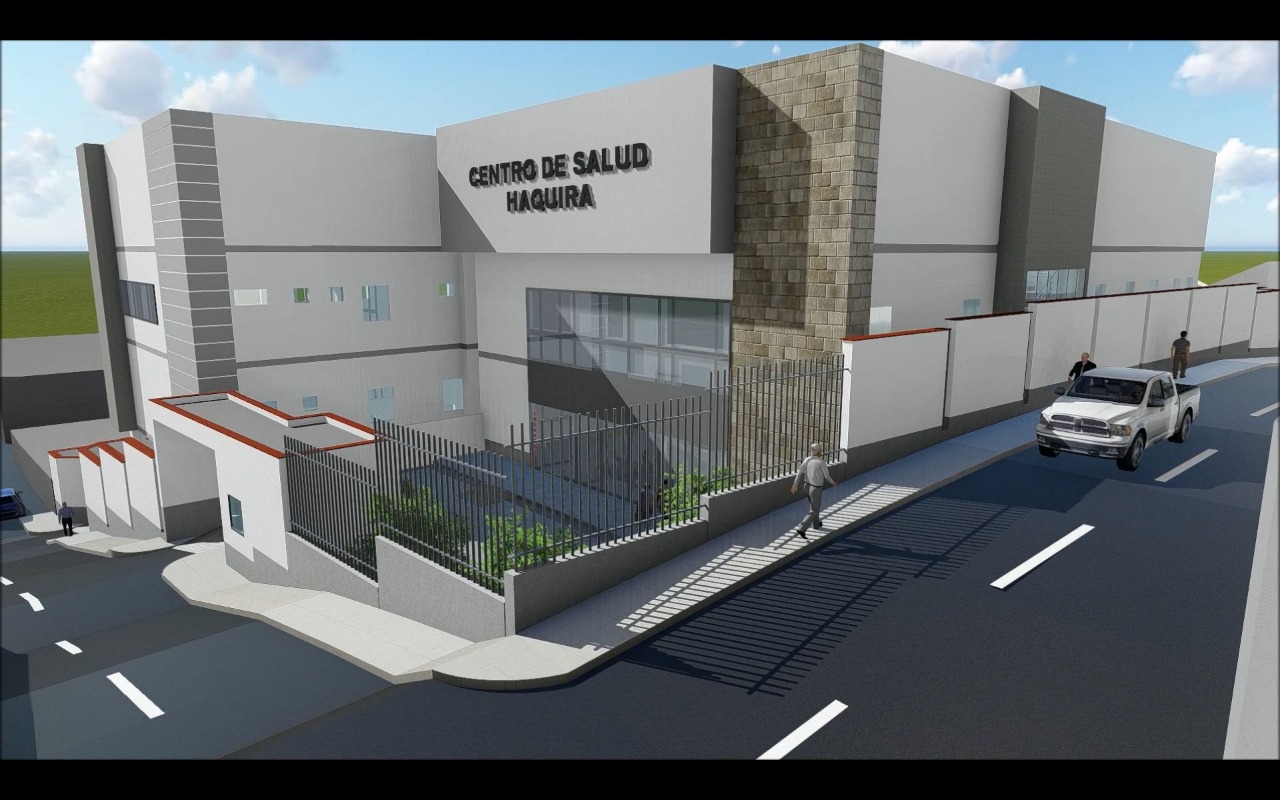 Fachada de lo que será el nuevo hospital.