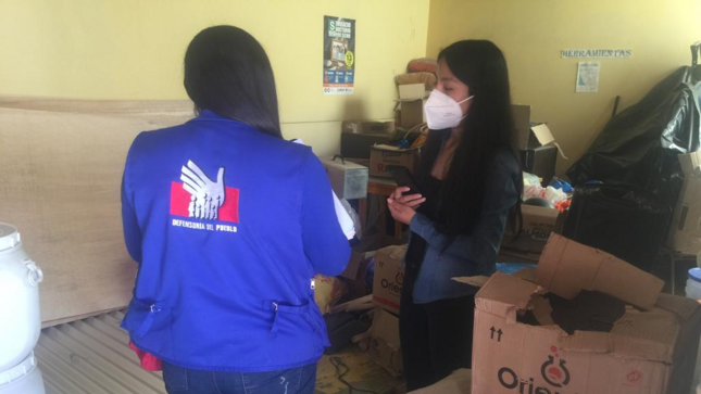 Comisionada supervisa ayuda humanitaria