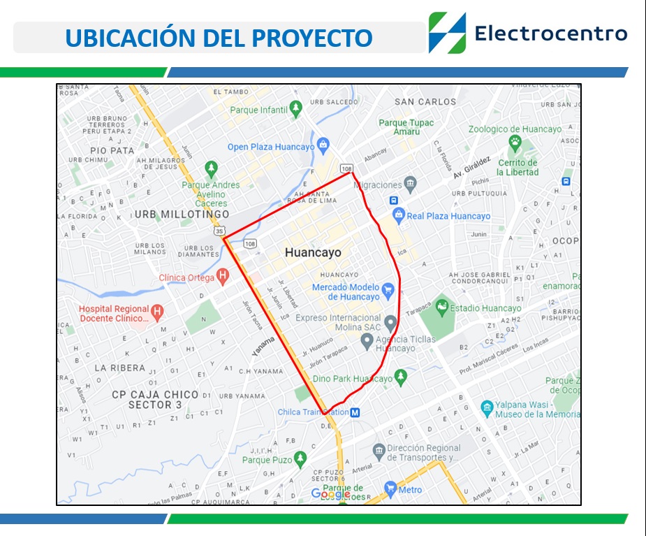 Mapa de la ubicación del proyectio