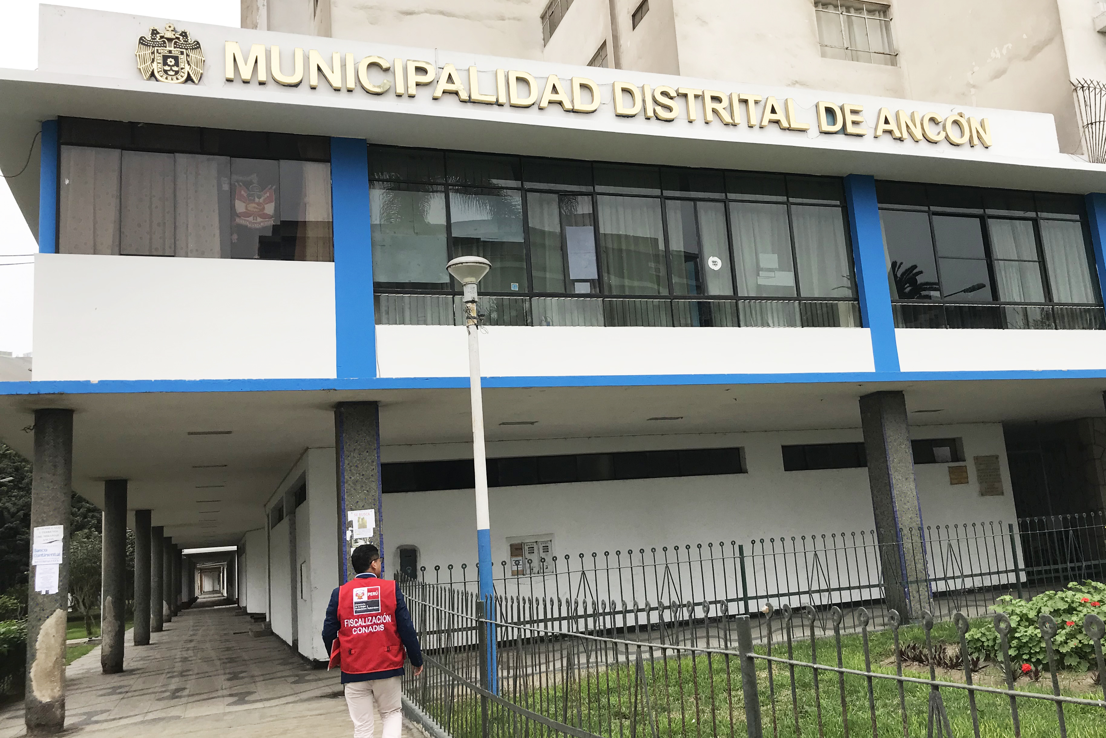Fachada de la Municipalidad de Ancon