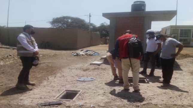 Riesgos en obra de agua potable y saneamiento en distrito de Túcume