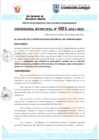 Vista preliminar de documento ORDENANZA MUNICIPAL Nº 001-2021-MPC.pdf