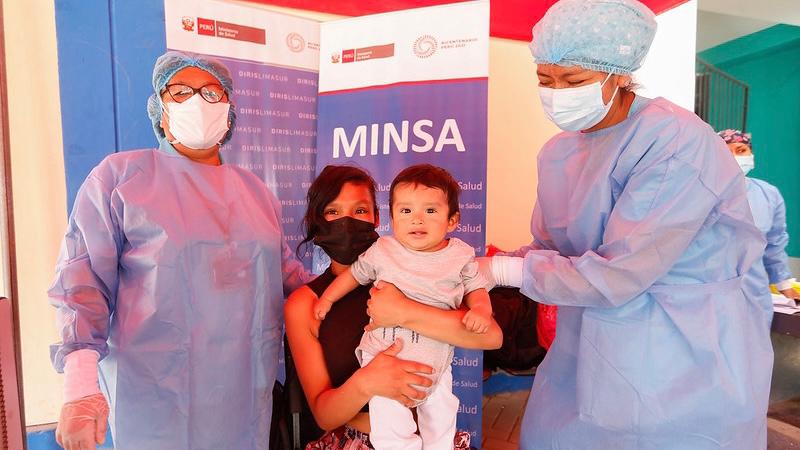 Lima Sur establecimientos de salud intensifican jornadas de vacunación de menores de 5 años