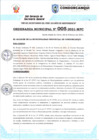 Vista preliminar de documento ORDENANZA MUNICIPAL Nº 005-2021-MPC.pdf