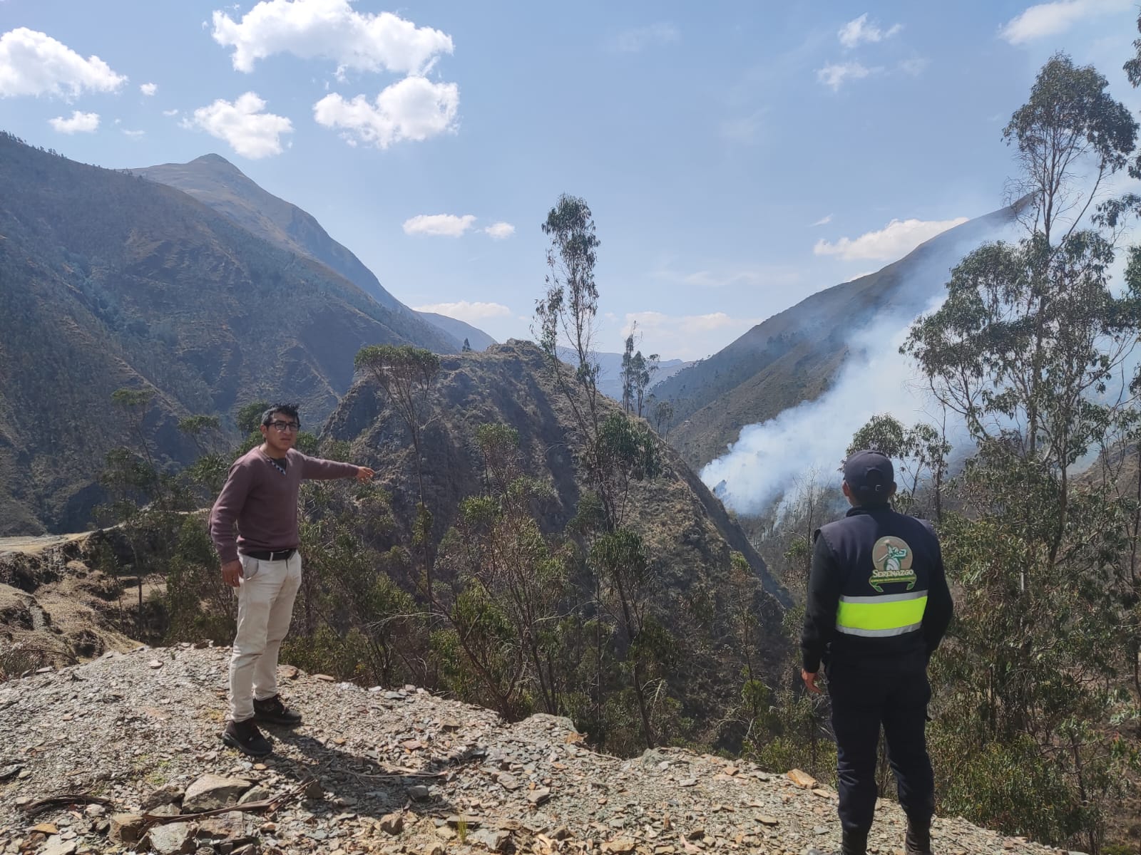 Sitio Arqueológico de Tushipaq Huayin no fue afectado por incendio en Pasco