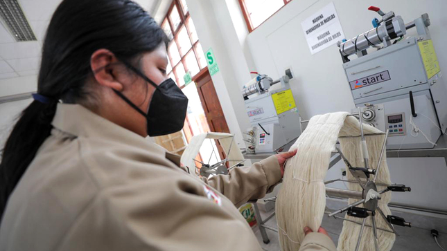 Imagen de visita al CITEtextil Camélidos Cusco