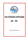 Vista preliminar de documento Plan Estratégico Institucional 2004-2006