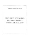 Vista preliminar de documento Ejecucion Del Plan Operativo Institucional Al Segundo Semestre 2017