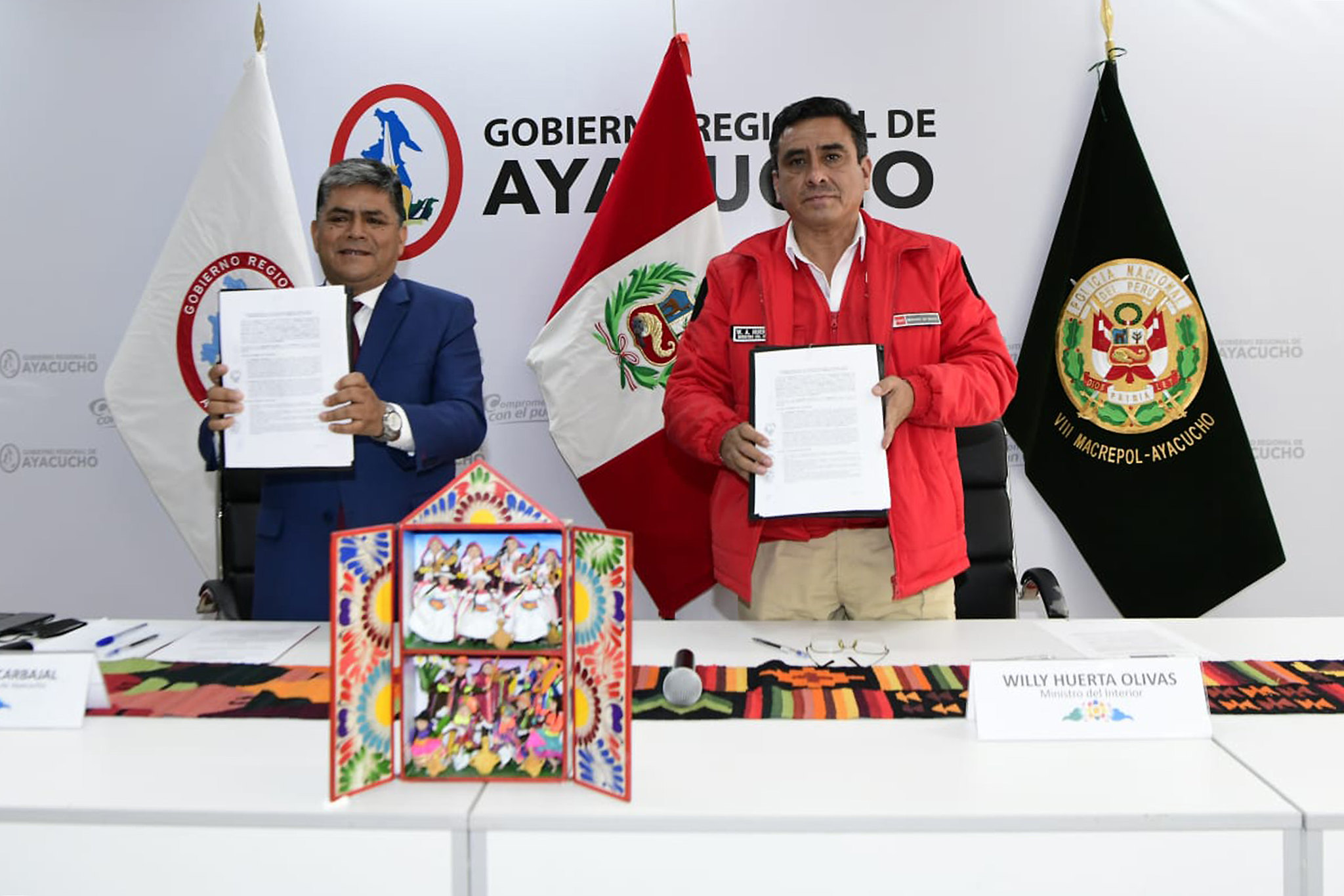 Convenio es un esfuerzo conjunto entre el Mininter y el Gore Ayacucho.