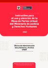 Vista preliminar de documento Instructivo para el uso y atención de la Mesa de Partes Virtual del MINJUSDH 4.9.23