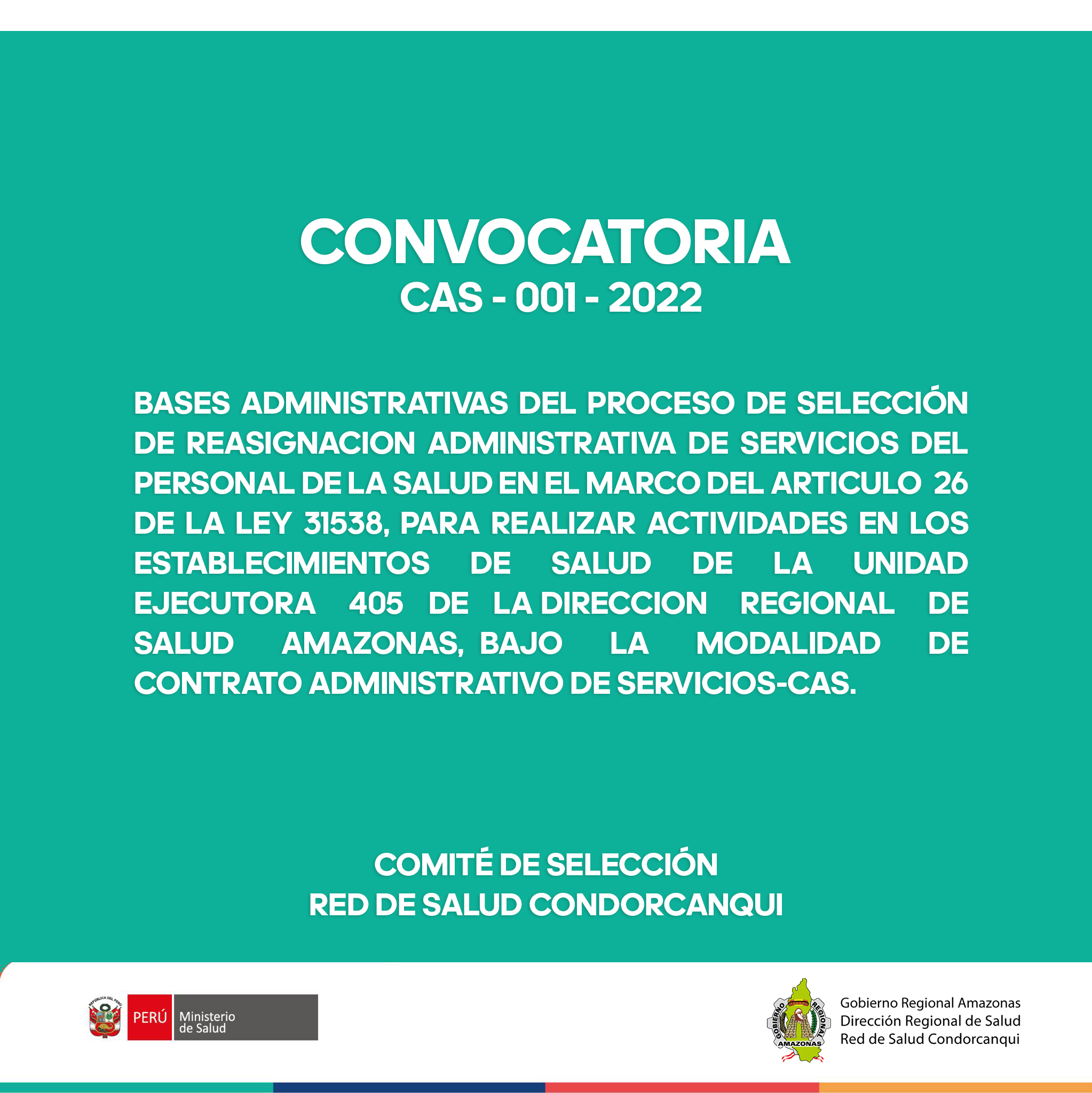 BASES PARA EL PROCESO DE REASIGNACION DE LA CONTRATACION ADMINISTRATIVA DE SERVICIOS