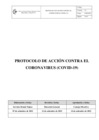 Vista preliminar de documento PROTOCOLO DE ACCIÓN CONTRA EL CORONAVIRUS (COVID-19)