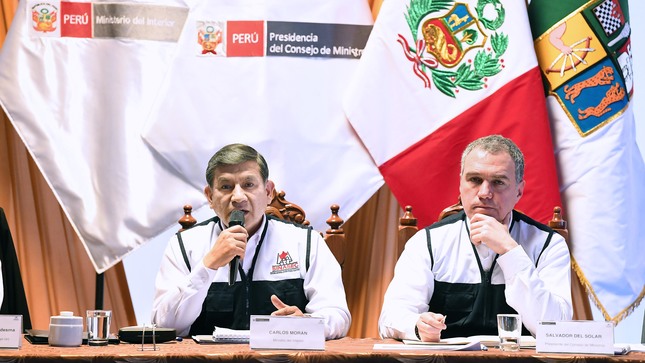 Ministro del Interior, Carlos Morán, en II Sesión Descentralizada del Consejo Nacional de Seguridad Ciudadana (CONASEC), en Junín.
