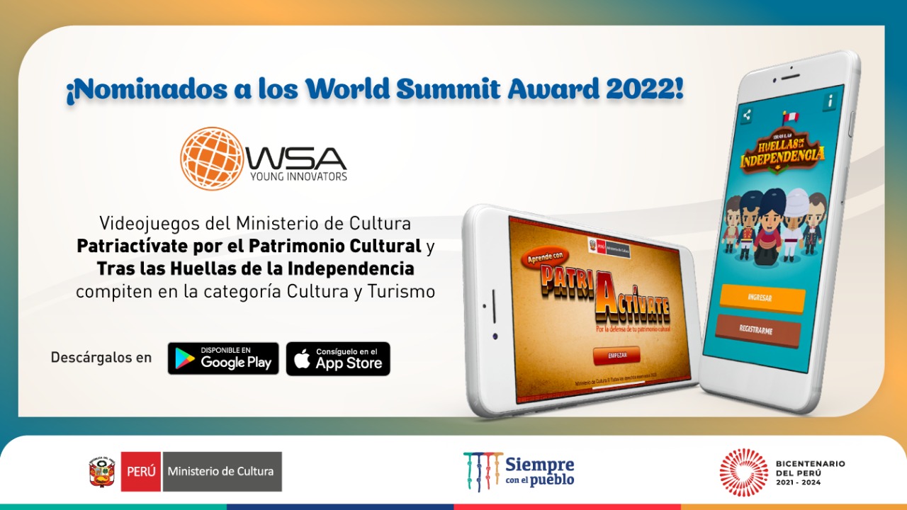 Iniciativas ludoeducativas del Ministerio de Cultura compiten en concurso internacional sobre aportes digitales en favor de bienestar social