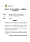 Vista preliminar de documento SESIÓN ORDINARIA DE CONSEJO REGIONAL