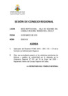 Vista preliminar de documento SESIÓN DE CONSEJO REGIONAL N° 005