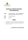 Vista preliminar de documento SESIÓN DE CONSEJO REGIONAL Nº 017